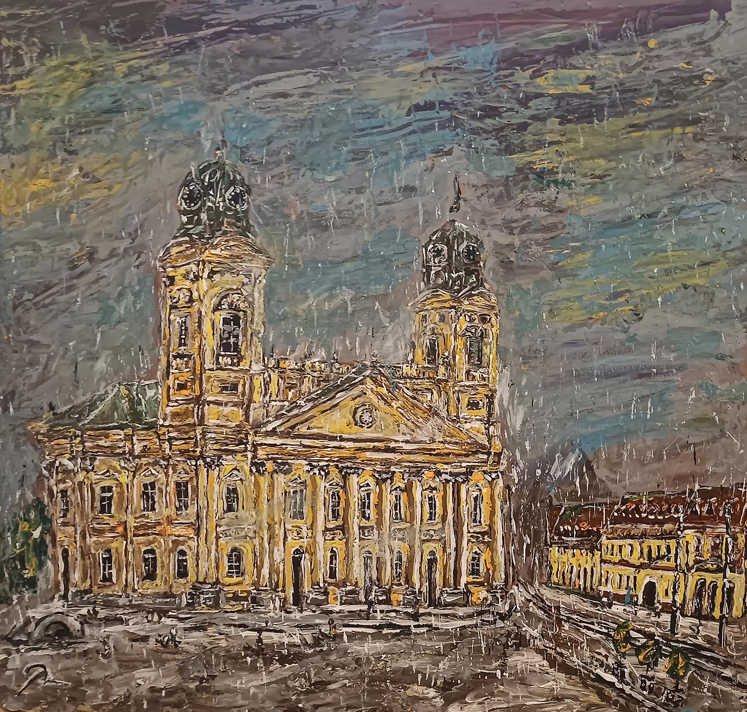 Summer Shower by the Great Church